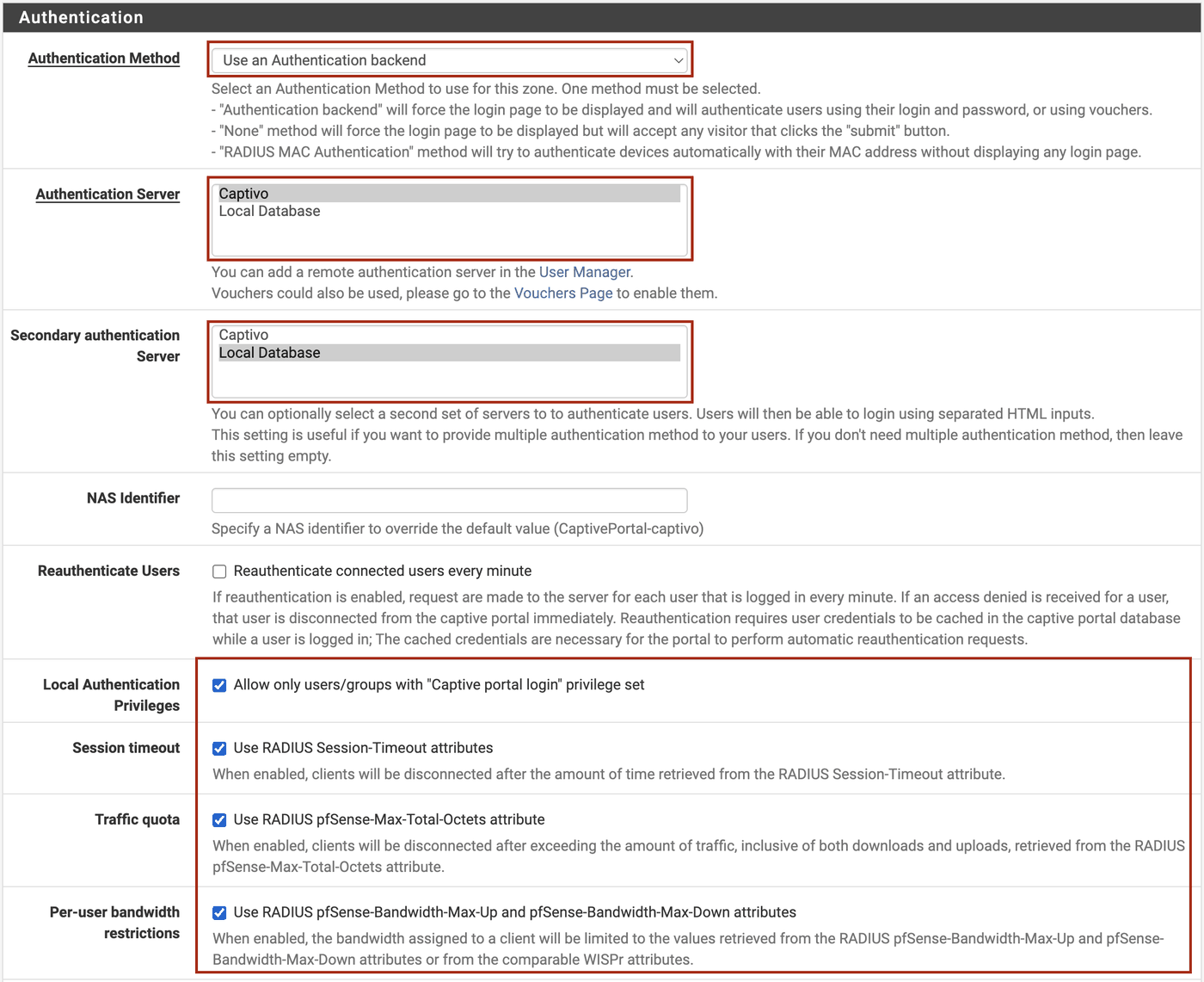 pfSense Captive Portal Authentication